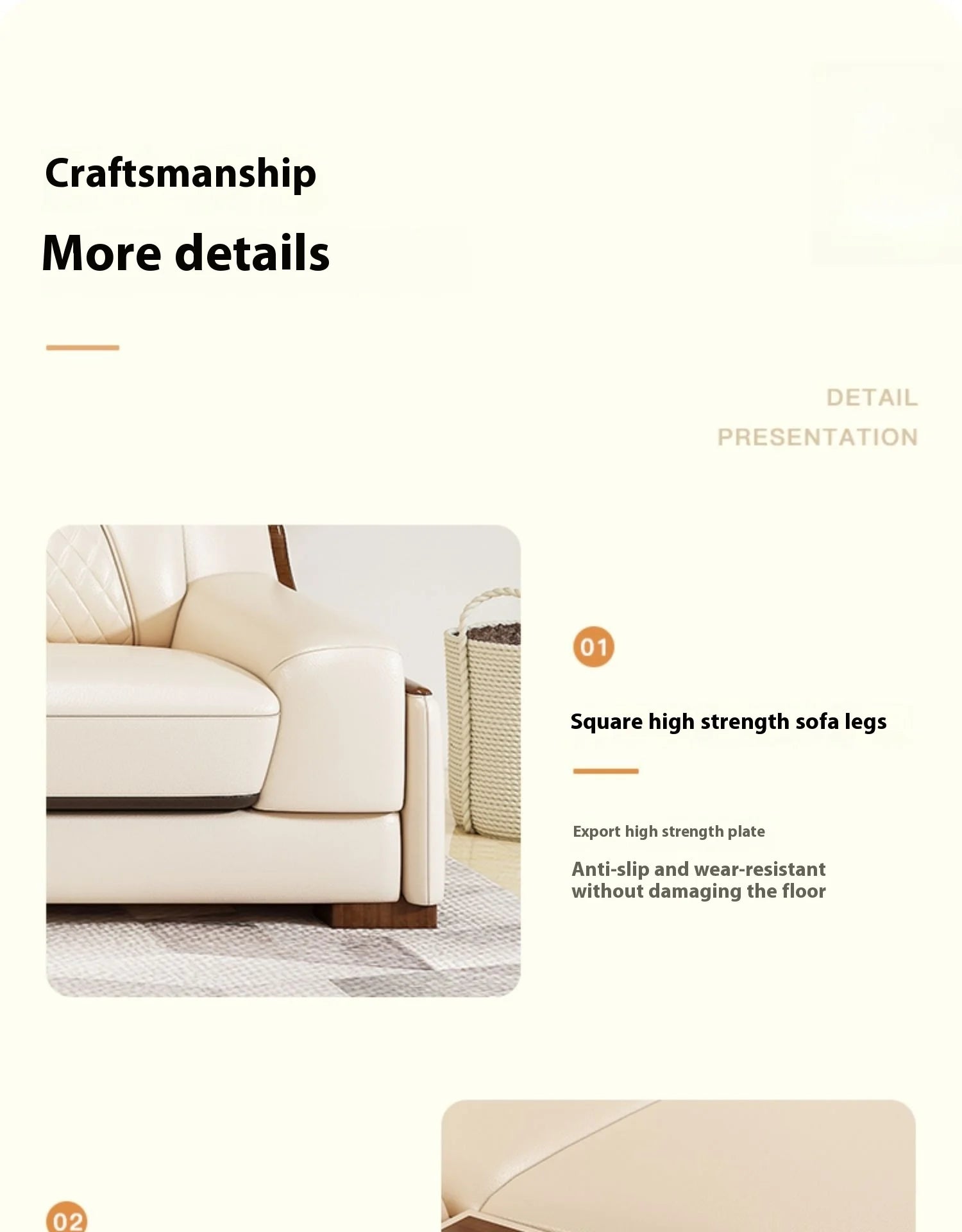Genuine Italian Leather Sofa L-Shaped With Cup Holders USB Bluetooth — Light Gray | KIMLUD