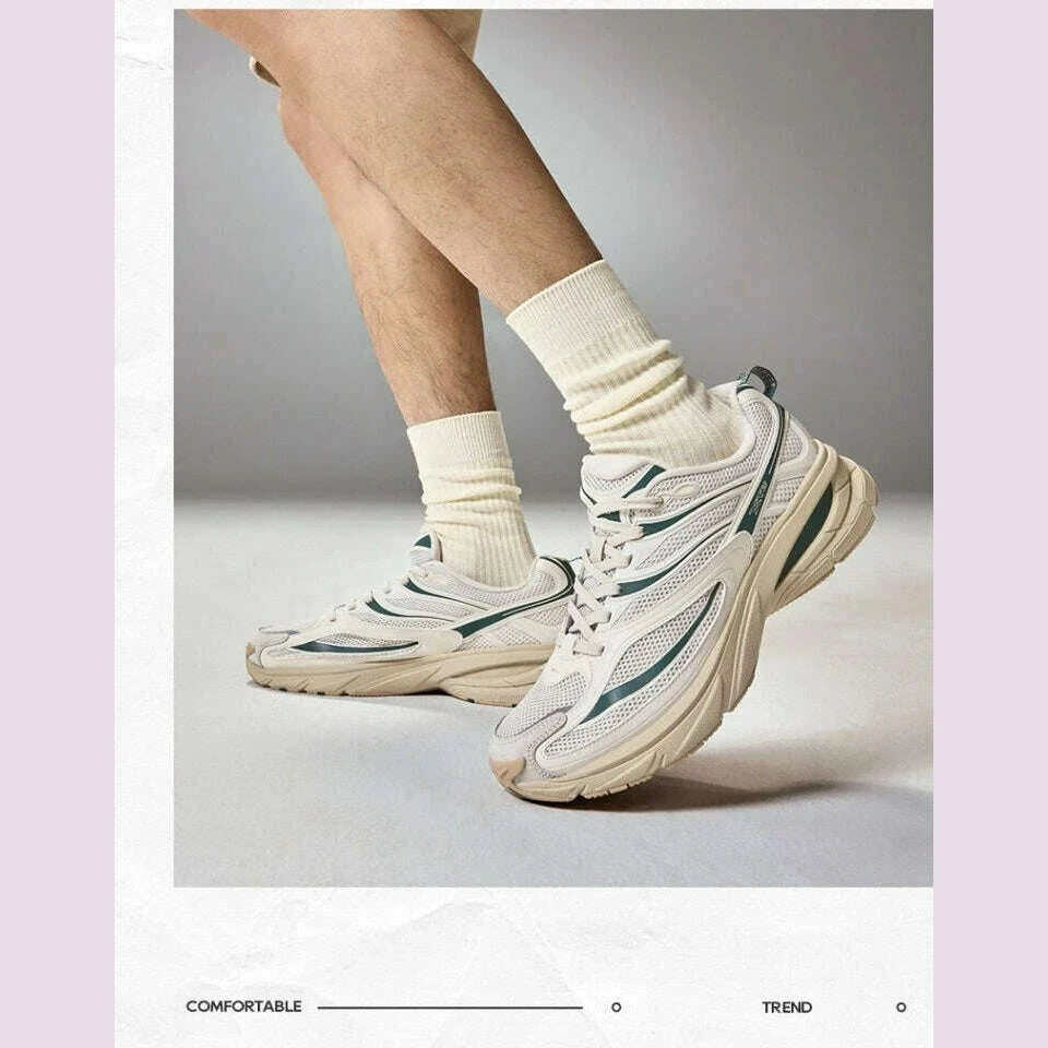 KIMLUD, Xtep Little Basque 2 Casual Shoes for Men 2025 Summer Vintage Breathable Comfortable Non-Slip Durability Sneakers 875219320017, KIMLUD Womens Clothes