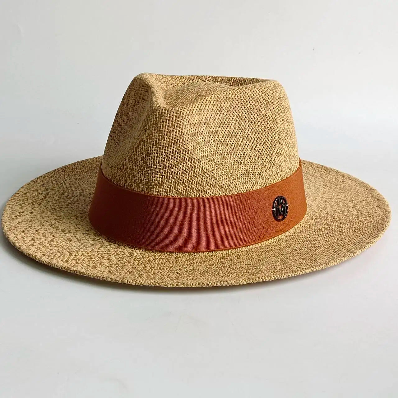 Summer straw hat French elegant seaside travel sun hat bow ribbon flat top large brim straw hat hats for women