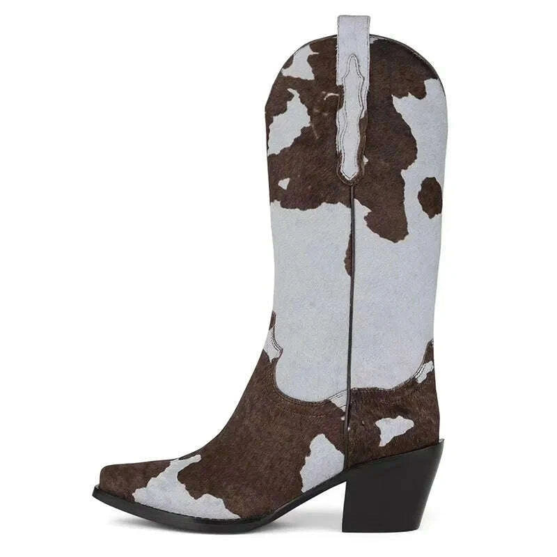 KIMLUD, Knee-Length Elastic Rider Boots Round Heel Square Toe Western Boots Plus Size Knee-High Women's Boots, KIMLUD Womens ClothesKIMLUD, Knee-Length Elastic Rider Boots Round Heel Square Toe Western Boots Plus Size Knee-High Women's Boots, As picture 3 / 34, KIMLUD APPAREL - Womens Clothes