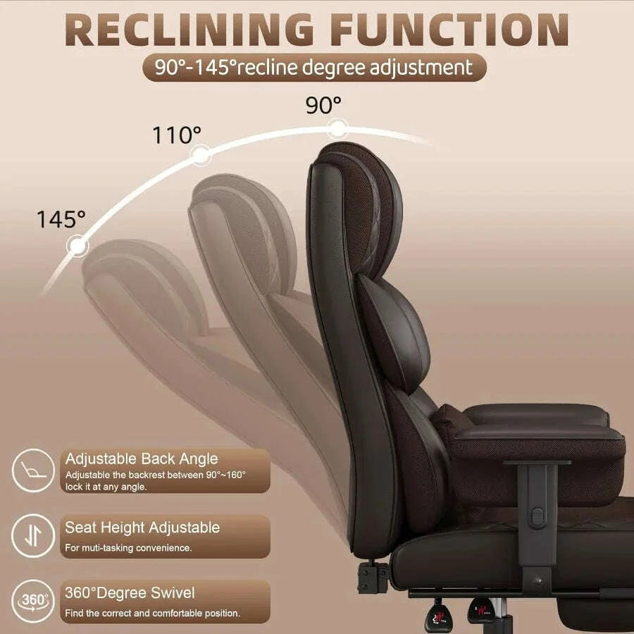 KIMLUD, Big and Tall Office Chair Computer Chair with Soft Adjustable Armrests Ergonomic High Back Gaming Chair with Lumbar Support Exe, KIMLUD Womens Clothes