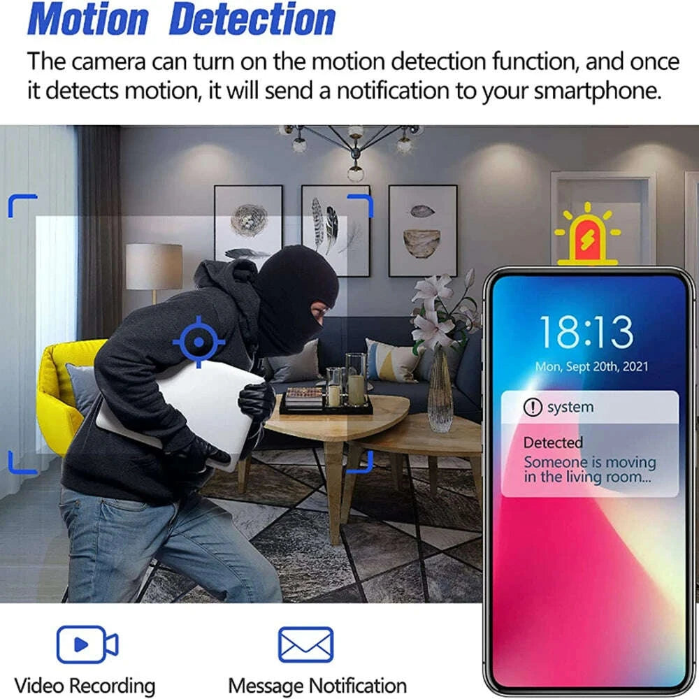 KIMLUD, HD 1080P Mini Camera Video Recorder Home Security WiFi Camera DIY Module Motion Detection Surveillance Camcorder Remote View, KIMLUD Womens Clothes