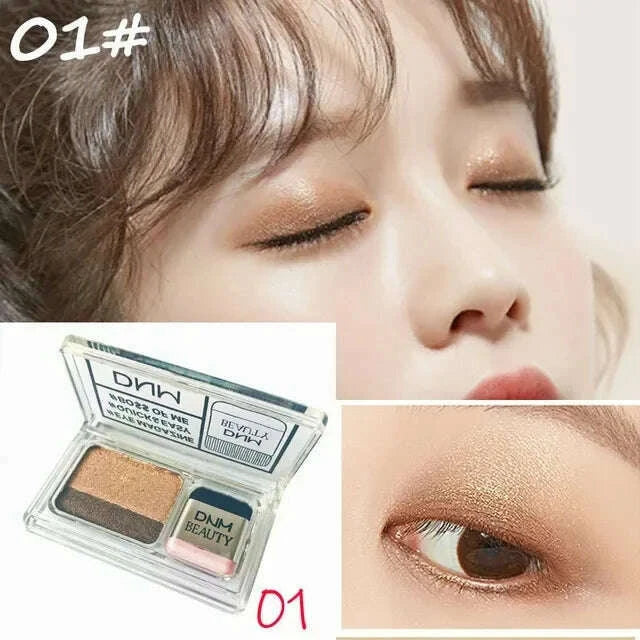 two-color-matte-eye-shadow-double-small-box-lazy-eye-shadow-easy-to-carry-eyeshadow-tray-professional-womens-cosmeticskimlud-womens-fashion-34620562