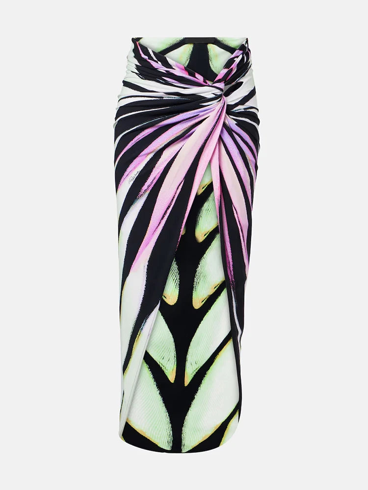 Jumpsuit – Butterfly Wing Print – Bodycon | KIMLUD