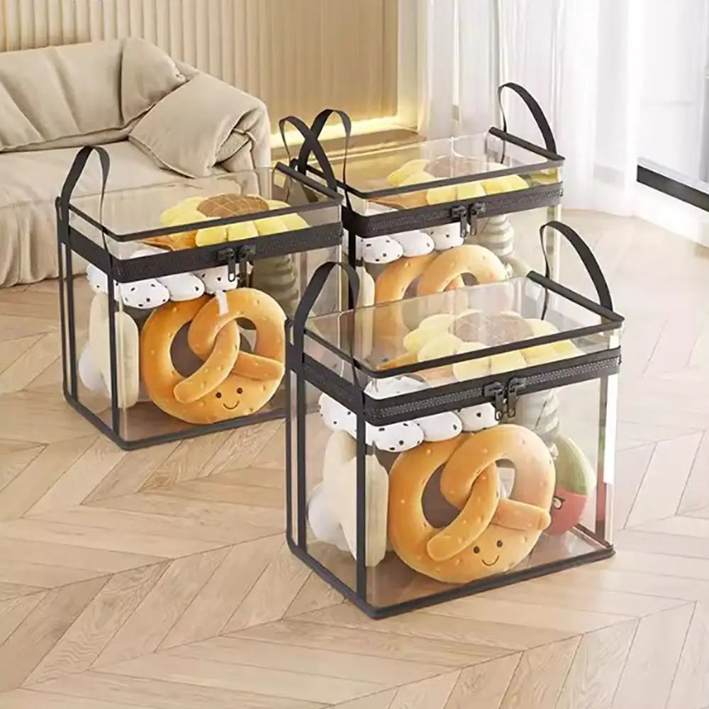 Clear Plastic Stackable Storage Box — Clear | KIMLUD
