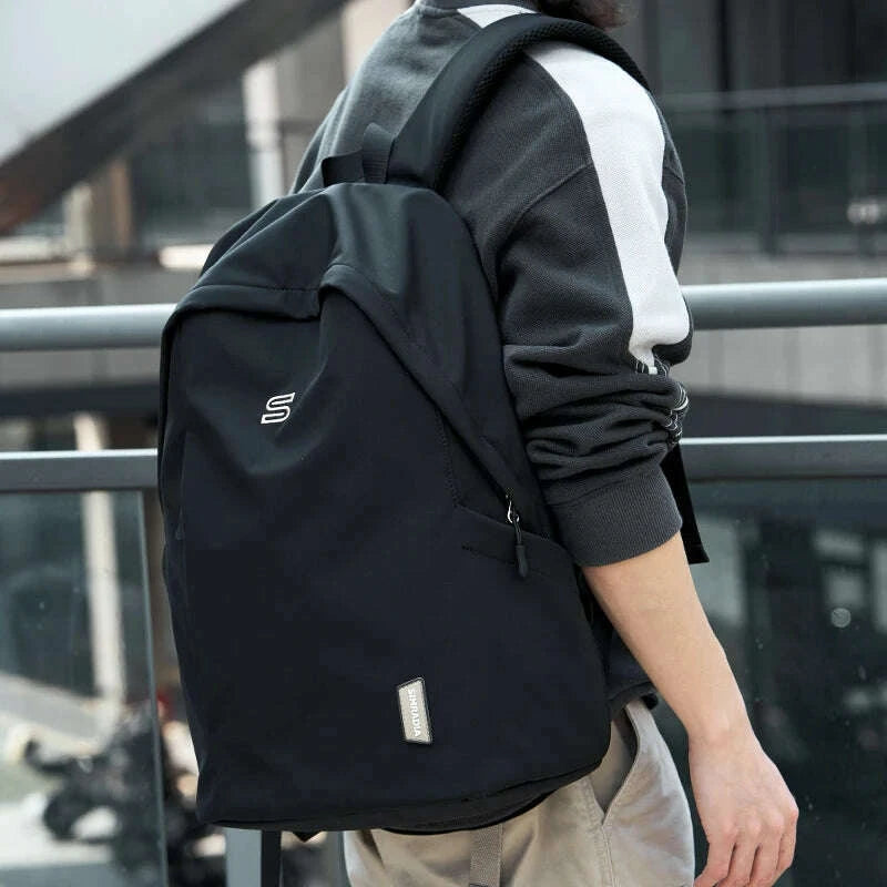 black minimalist backpack laptop Waterproof Minimalist Lightweight Laptop Backpack
