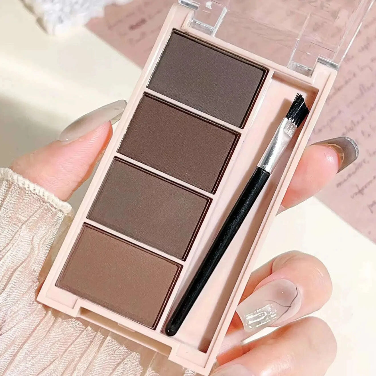 a-set-of-4-color-eyebrow-powder-trays-with-brushes-in-gray-and-brown-matte-tones-for-long-lasting-color-rendering-filling-and-skimlud-womens-fashion-34599267