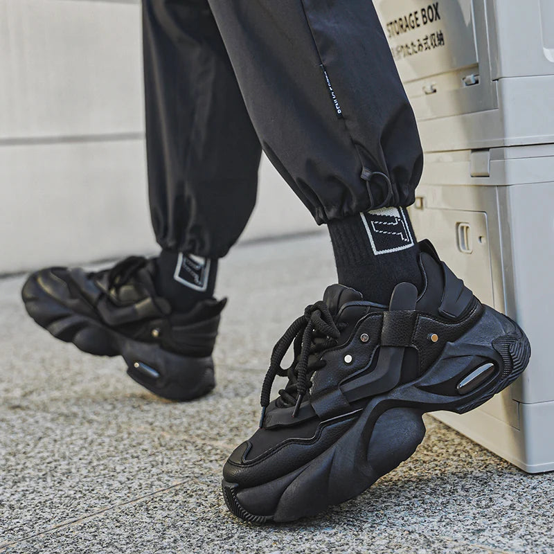 Men's Casual Shoes – Height Increasing – Low-Top Lace-Up | KIMLUD