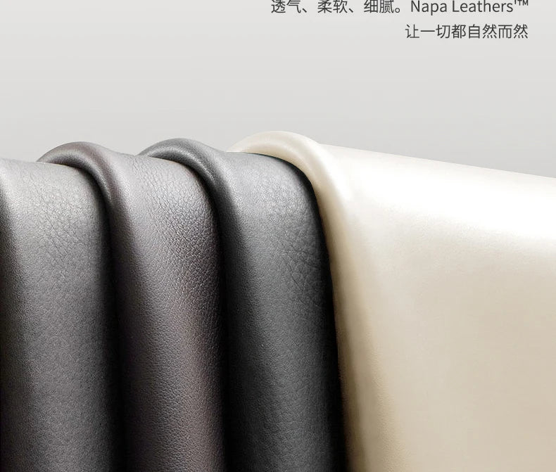 Genuine Leather Ergonomic Executive Office Chair — Black | KIMLUD