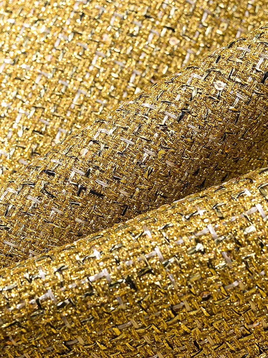 Luxurious Elegant Gilded Solid Wrap Top — Gold | KIMLUD