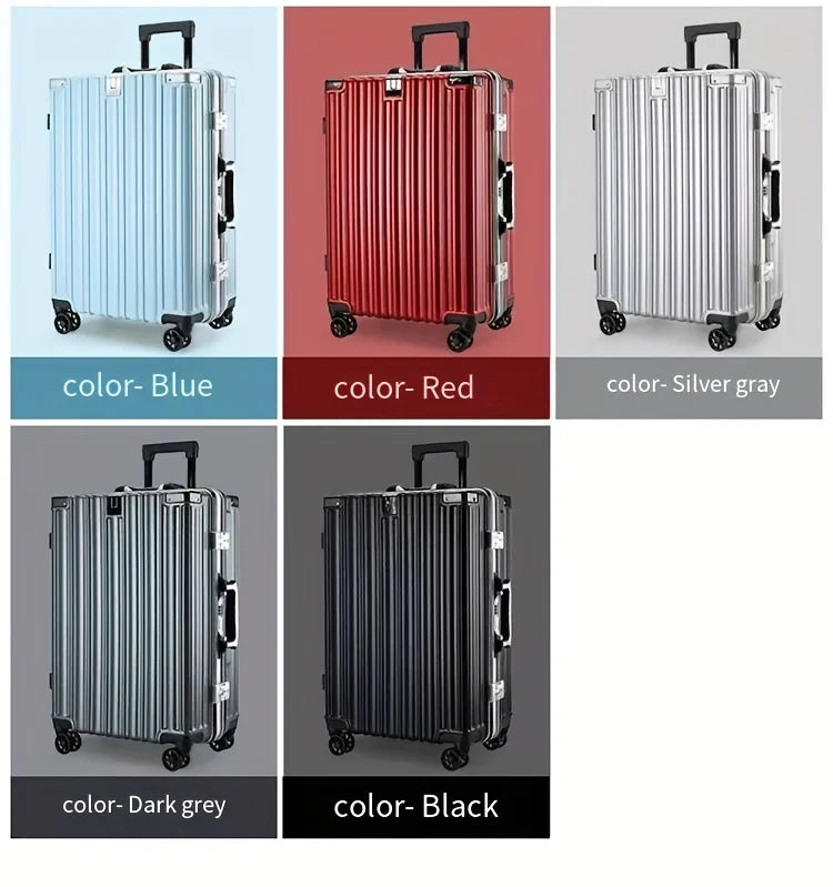 Carry On Luggage -With Aluminum Frame - 20 Inch PC Hard Shell Suitcase - With Cup Holder & USB Port And TSA Locks