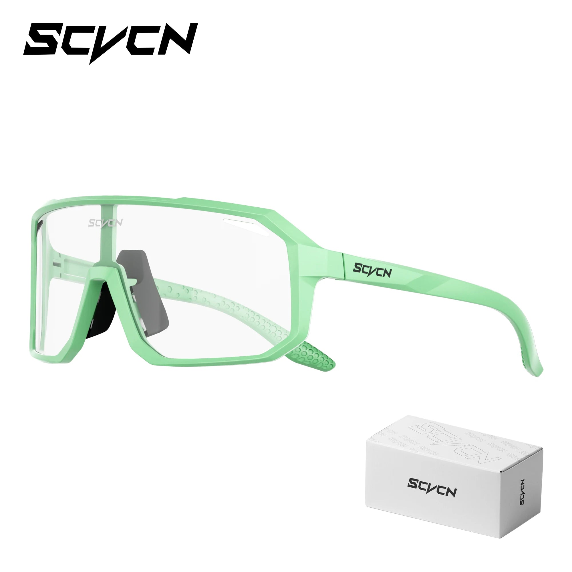 SCVCN New Riding Cycling Sunglasses Outdoor Sports Running Goggles Men's Mtb Bicycle Glasses Women Cycling Eyewear 1 Lens
