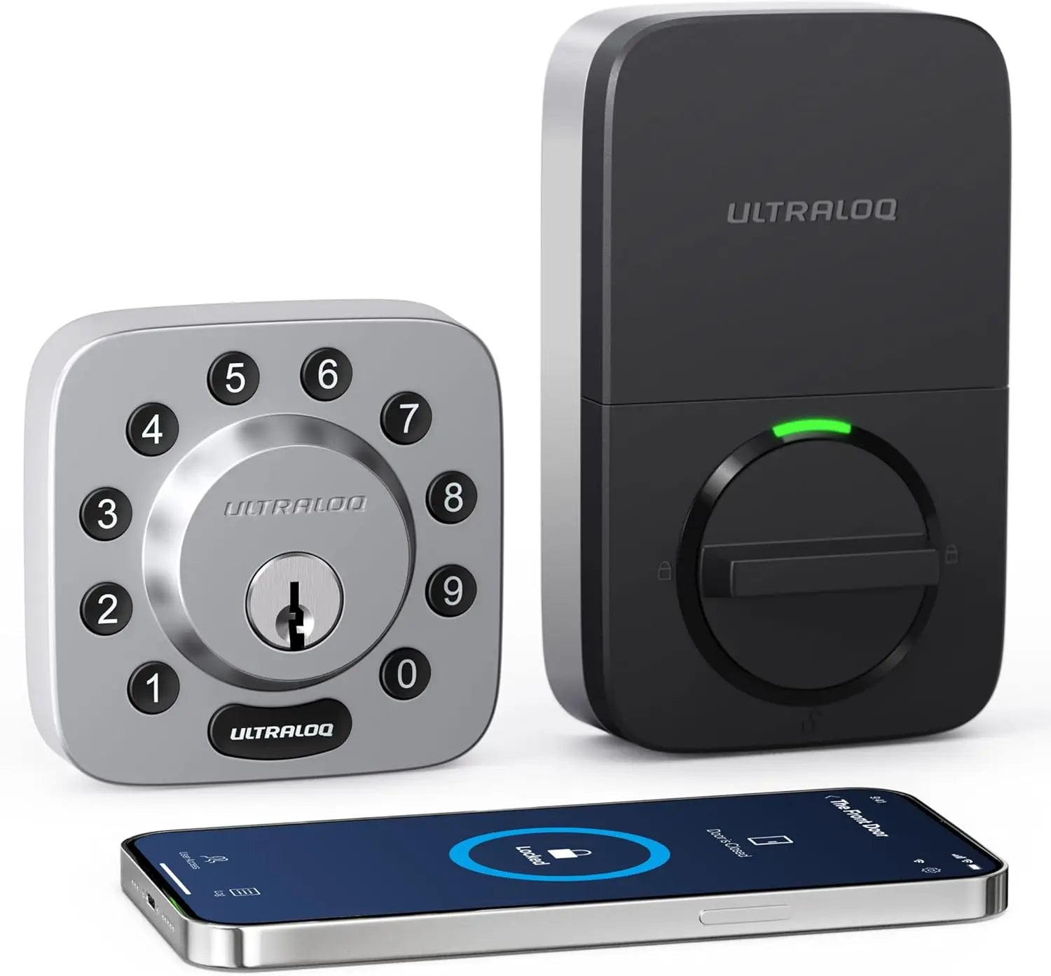 Smart Keyless Entry Door Lock with Bluetooth, App Control, Backlit Keypad, Auto Unlock for Front Door