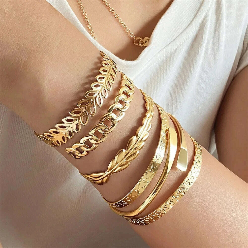 fnio-geometric-engraved-flower-leaf-star-bracelet-for-women-girl-fashion-metal-gold-color-love-letter-open-bracelet-bangle-gift-kimlud-kimlud-33911350