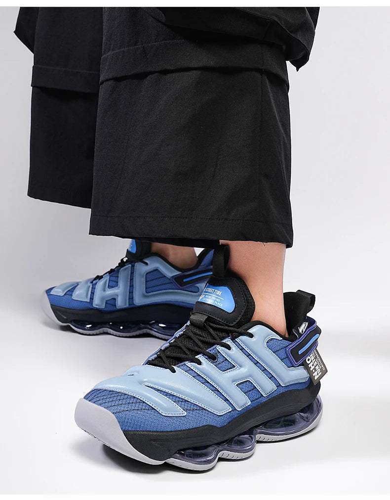 Chunky Sneakers Plus Size 45 Mens Designer Air Cushioned Basketball Shoes Fashion Casual Leather Height Increased Platform Shoes