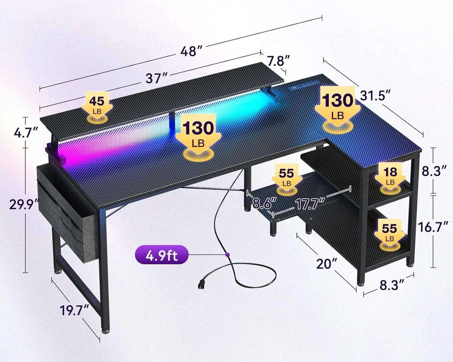 48-inch-l-shaped-gaming-desk-with-usb-ports-led-lights-storage-shelves-power-outlets-in-blackkimludkimlud-35572092