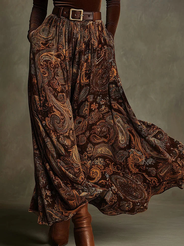 KIMLUD, Autumn Winter Women's O Neck Pullover Top And Maxi Skirt Two-Piece Set Long Sleeve Chic Holiday Fashion Outfit Ladies Suits 2025, KIMLUD Womens Clothes