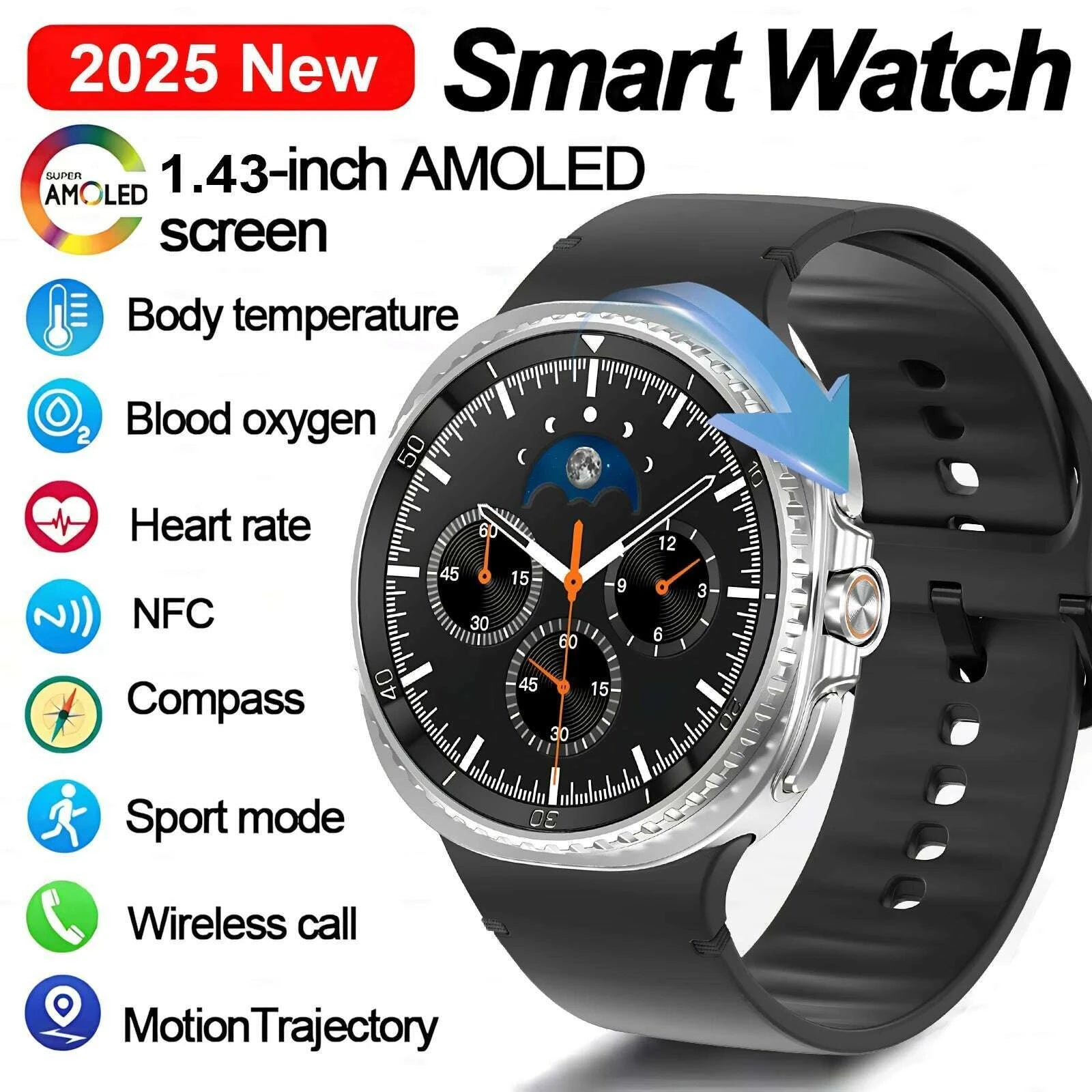 new-smart-watch-8-classic-rotating-dial-amoled-hd-screen-mens-gps-nfc-sport-modes-fitness-heart-rate-bluetooth-call-smart-watchkimlud-womens-fashion-34608464