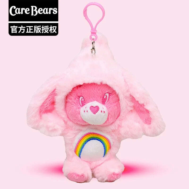 new-genuine-carebears-plush-rabbit-hat-keychain-rainbow-bear-doll-pendant-school-bag-ornament-giftkimlud-womens-fashion-34607321