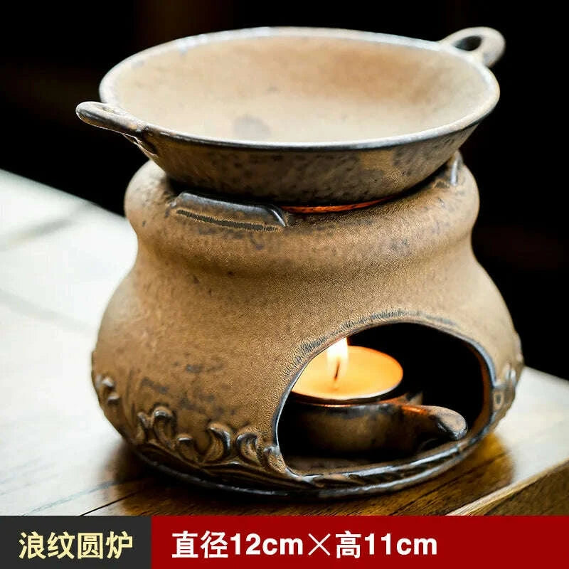 KIMLUD, Home use candle warming tea waking tea deodorizing tea leaves fragrance warming tea heating insulation tea ceremony tea brewing, KIMLUD Womens Clothes