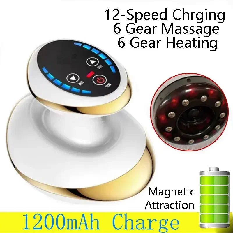 Electric Massage Meridian Brush Universal Body Dredging Cupping Scraping Instrument Abdominal And Back Massager For Home