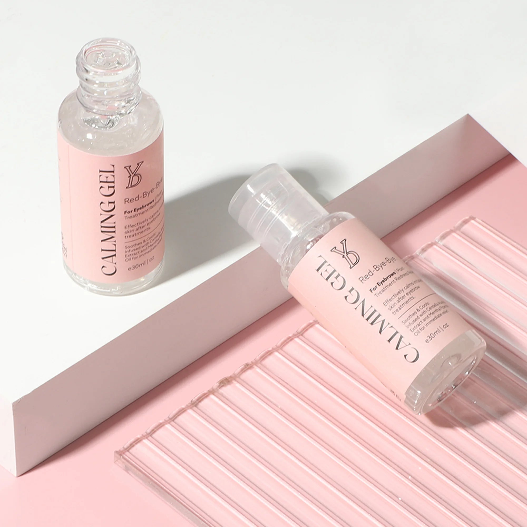 YD Calming Gel for Eyebrows Redness Relief and Promote Recovery Transparent Gel Removal Red Relieve Redness Repair Agent 30ML