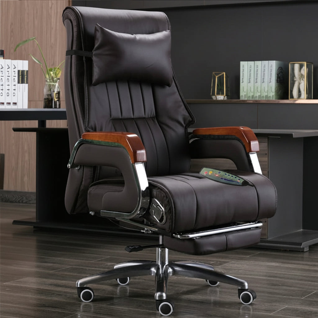 Office Chair – Massage Reclining High Back – Metal – N/A | KIMLUD