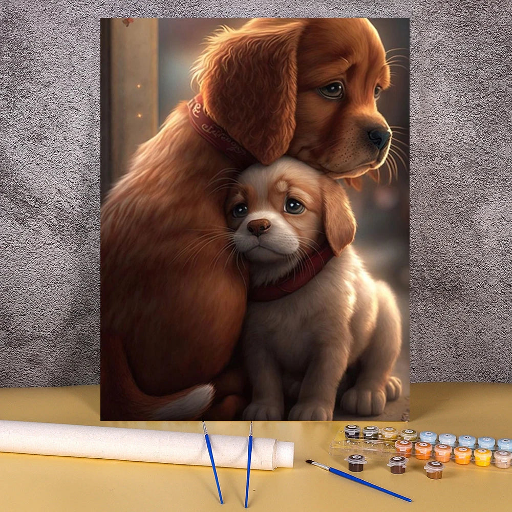 Running Horse Oil Painting By Number On Canvas Frameless Acrylic Paint Animal For Adult Picture Drawing Coloring By Numbers Kit