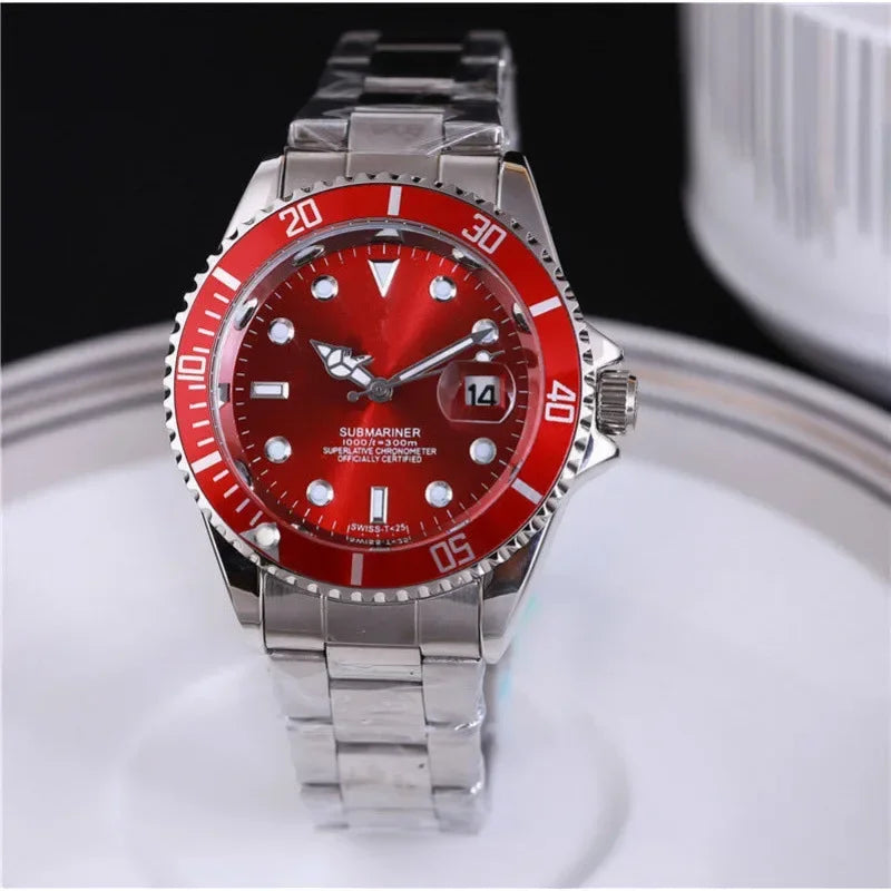 2025 Men Automatic Watch Business Waterproof Mechanical Watches Luxury Stainless Steel Day Date Mens Watch Man Gift AAA+