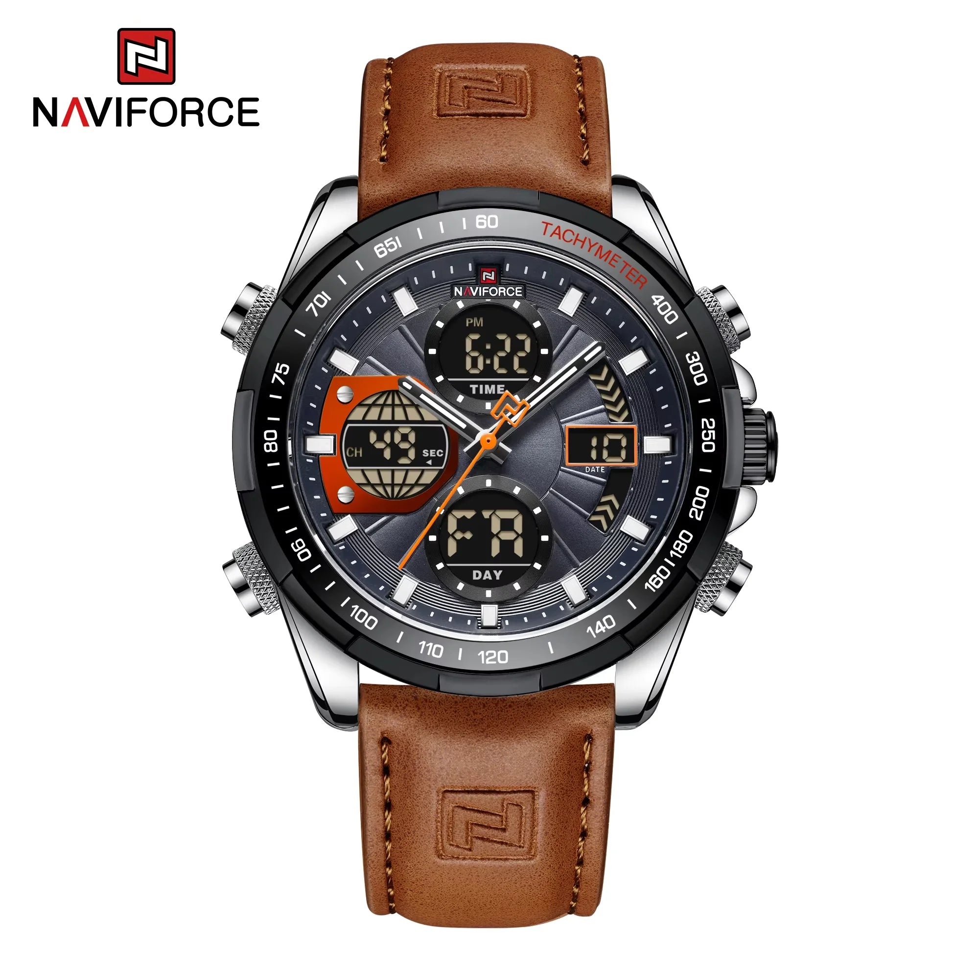 NAVIFORCE Fashion Military Watches for Men Luxury Original Sports Chronograph Watch Waterproof Quartz Clock Digital WristWatch