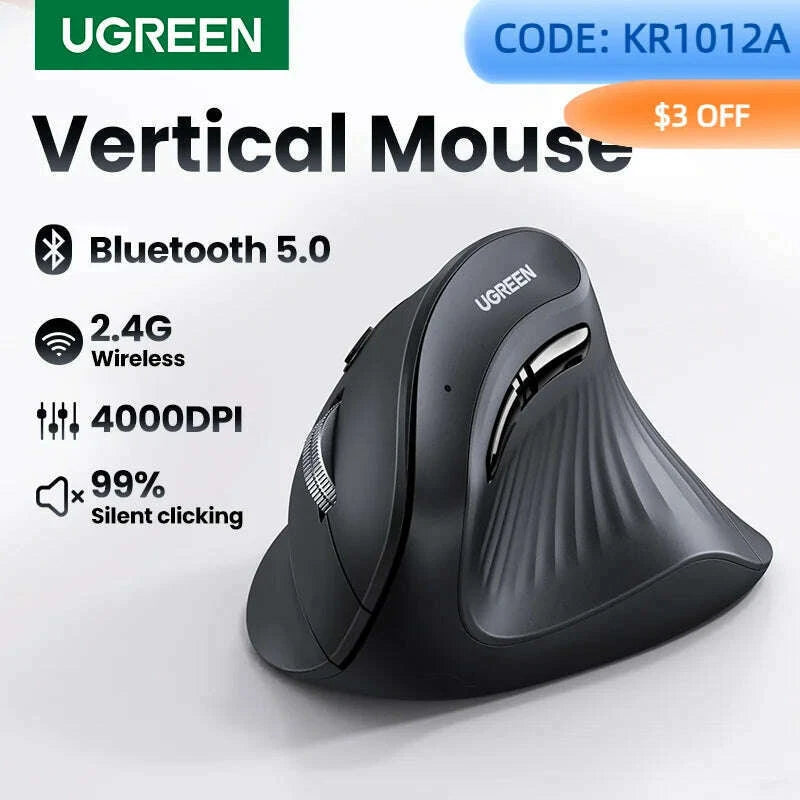 ugreen-vertical-mouse-wireless-bluetooth50-24g-ergonomic-4000dpi-6-mute-buttons-for-macbook-tablet-laptops-computer-pc-micekimlud-womens-fashion-34626965