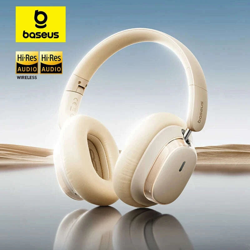 baseus-bowie-h1s-wireless-headphones-bluetooth-54-noise-canceling-46db-over-ear-headset-hi-res-spatial-audio-earphone-120h-timekimlud-womens-fashion-34614240