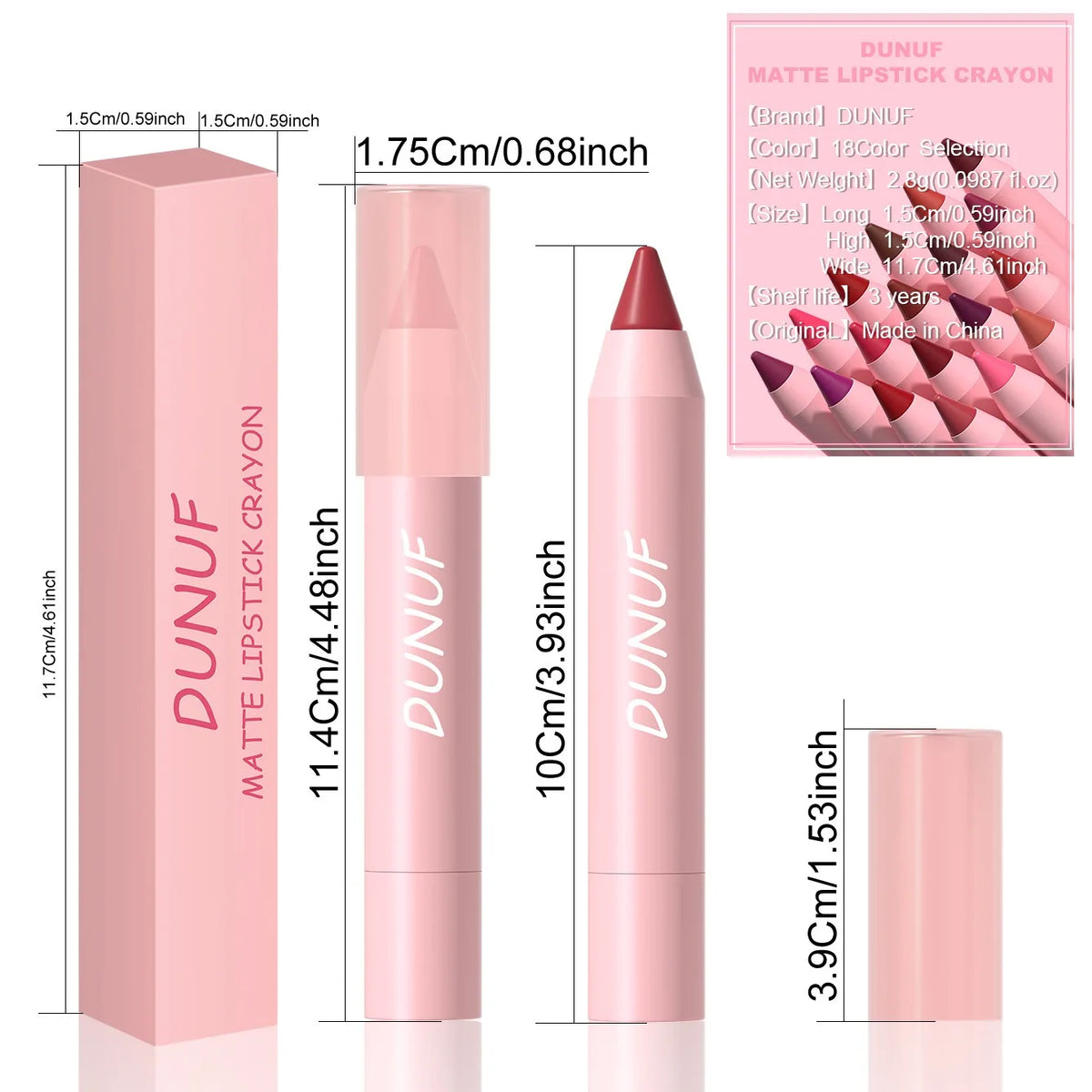 Lipstick Pencil – Waterproof Matte – Pencil – Sexy Red | KIMLUD
