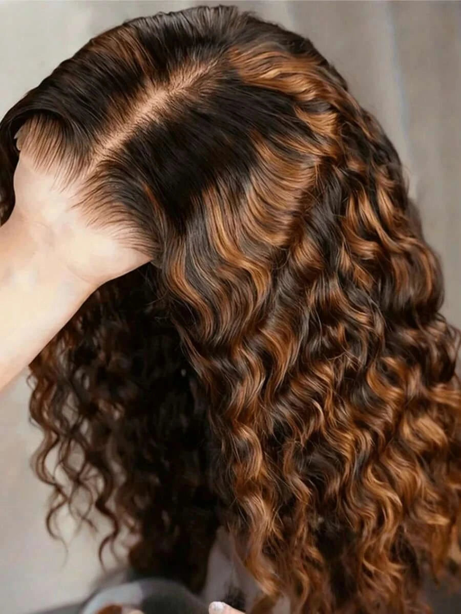 Lace Front Wig – Deep Wave – Remy Brazilian Hair – Transparent | KIMLUD