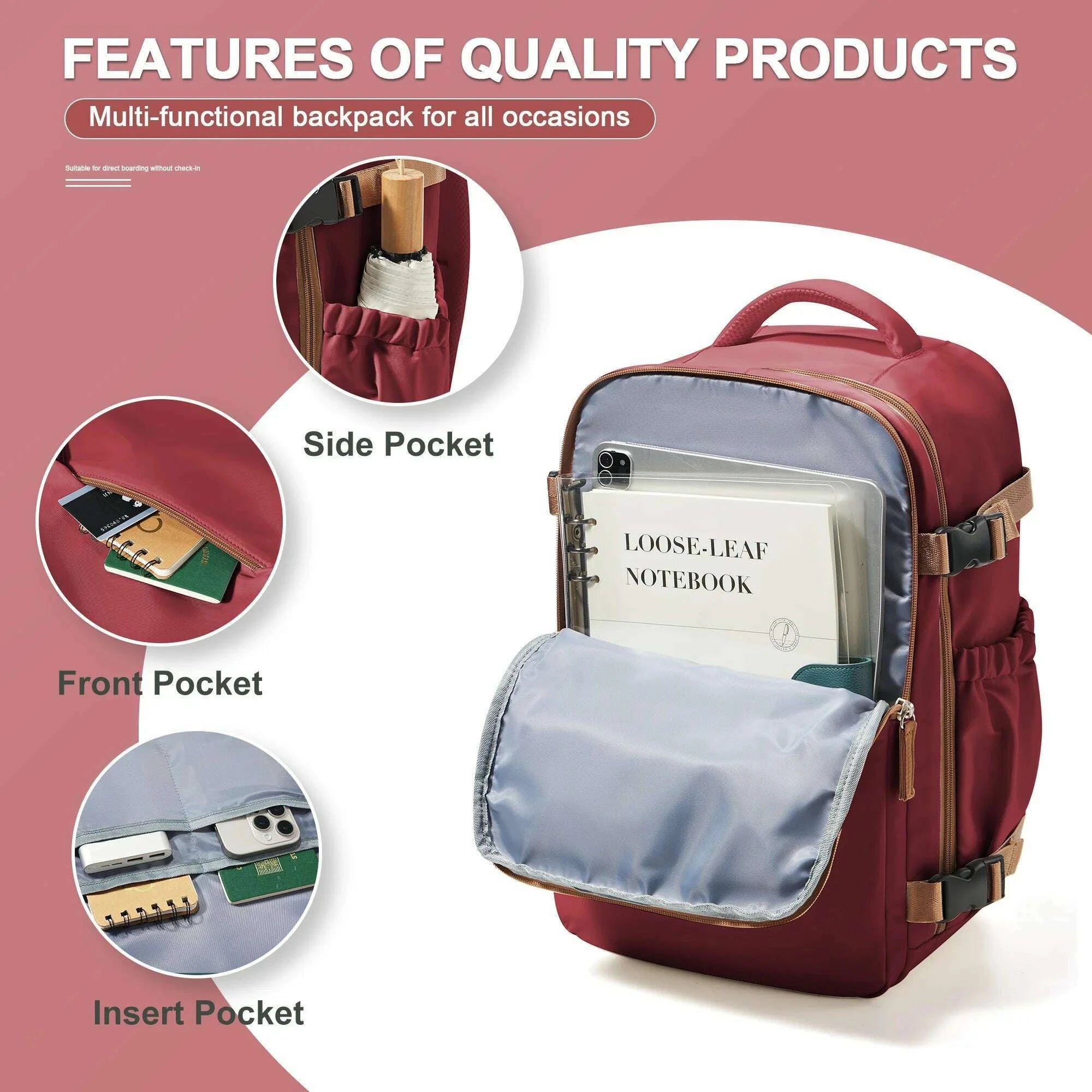 travel-backpack-cabin-bag-40x30x20-wizzair-carry-ons-aeroplane-men-women-156-inch-laptop-backpack-waterproof-casual-bussinesskimlud-womens-fashion-34614042