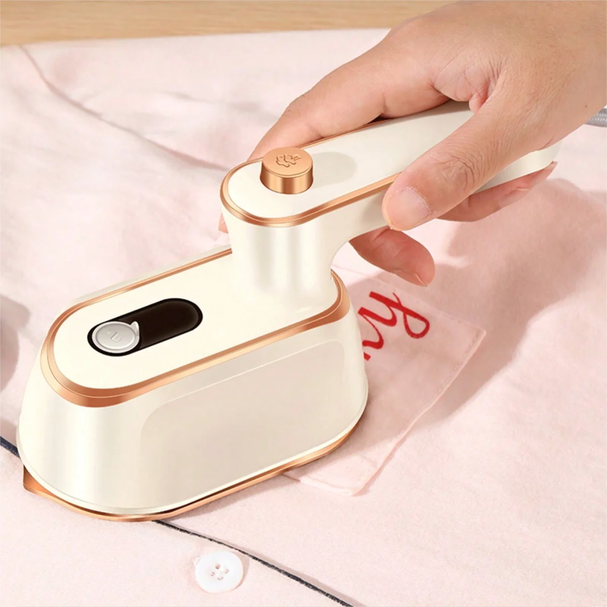 KIMLUD, Foldable mini steam iron Steam iron, strong penetration steam to remove wrinkles, suitable for clothes, wool, poly, silk, linen,, KIMLUD Womens Clothes