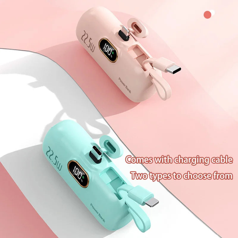 Mini Convenient Mobile Power Bank 30000mah Portable Fast Charging Suitable For iPhone 16 Samsung Xiaomi External Battery