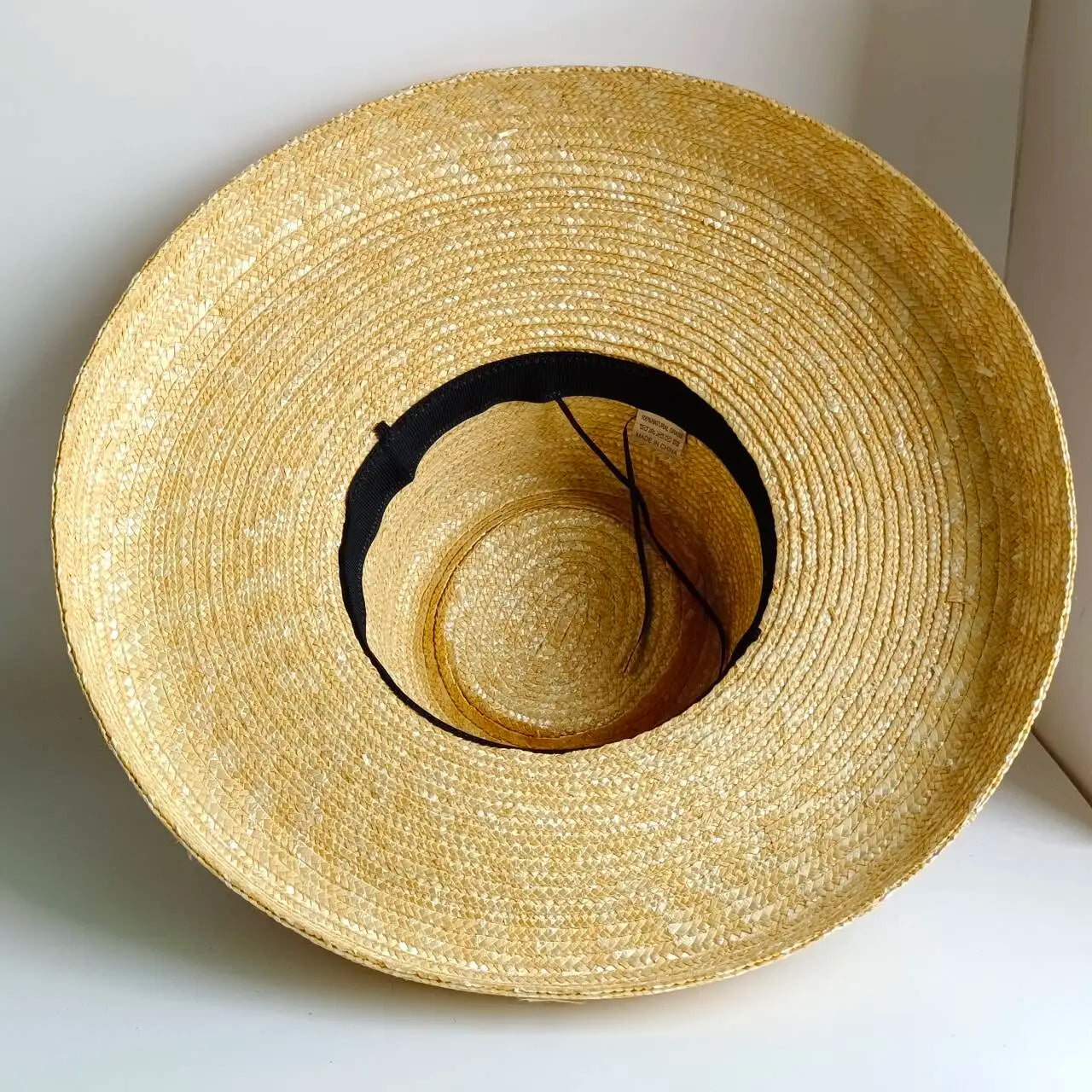 Straw summer hat French elegant ladies seaside travel sun hat Hepburn style wide brim hat 햇빛가리개 모자 모자