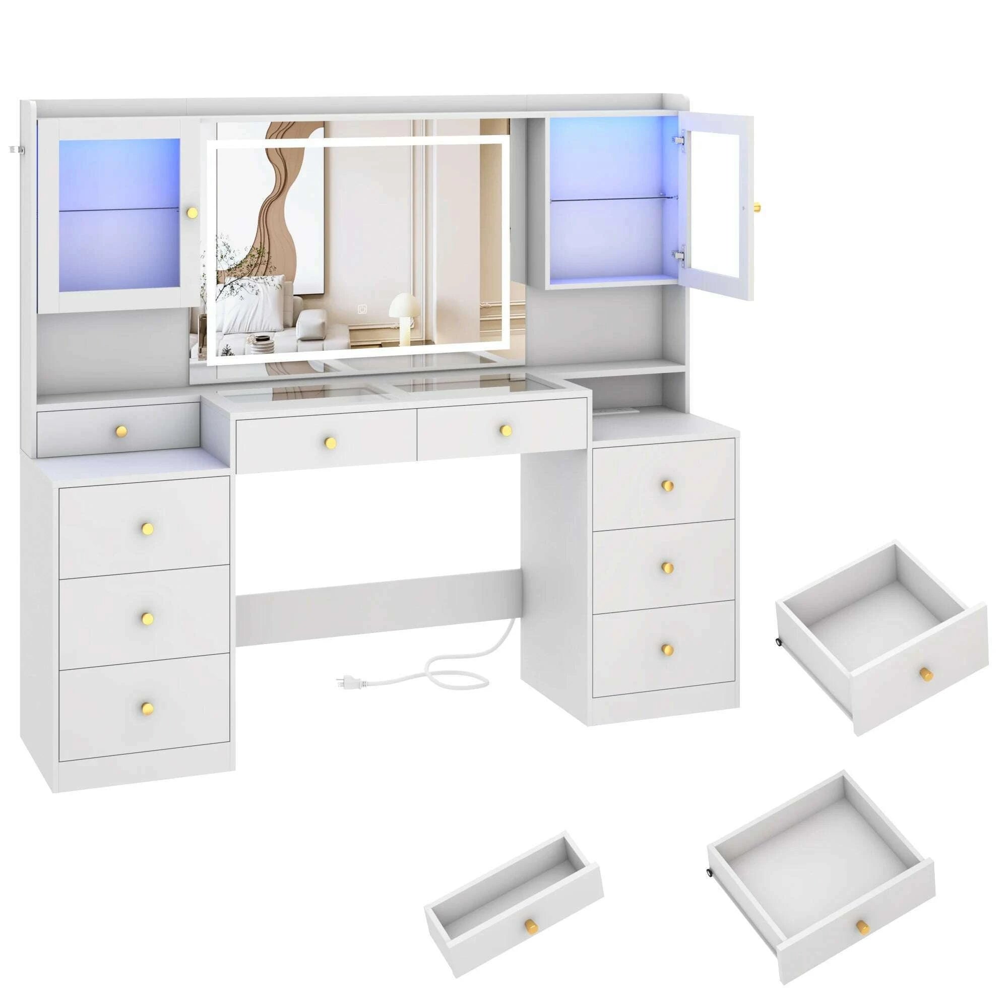 617-large-vanity-desk-with-mirror-and-lights-makeup-vanity-with-charging-station-sliding-drawers-2-cabinets-with-glass-doorkimlud-womens-fashion-34600282