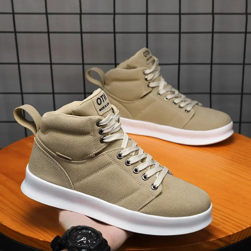 Sneakers men Flat Platform Shoes Fashion Breathable Thick bottom Running Casual High Top Shoes Ladies