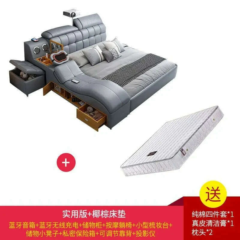 intelligent-massage-tatami-leather-bed-modern-simple-master-bedroom-storage-double-bed-size-apartment-wedding-bedkimlud-womens-fashion-34603574