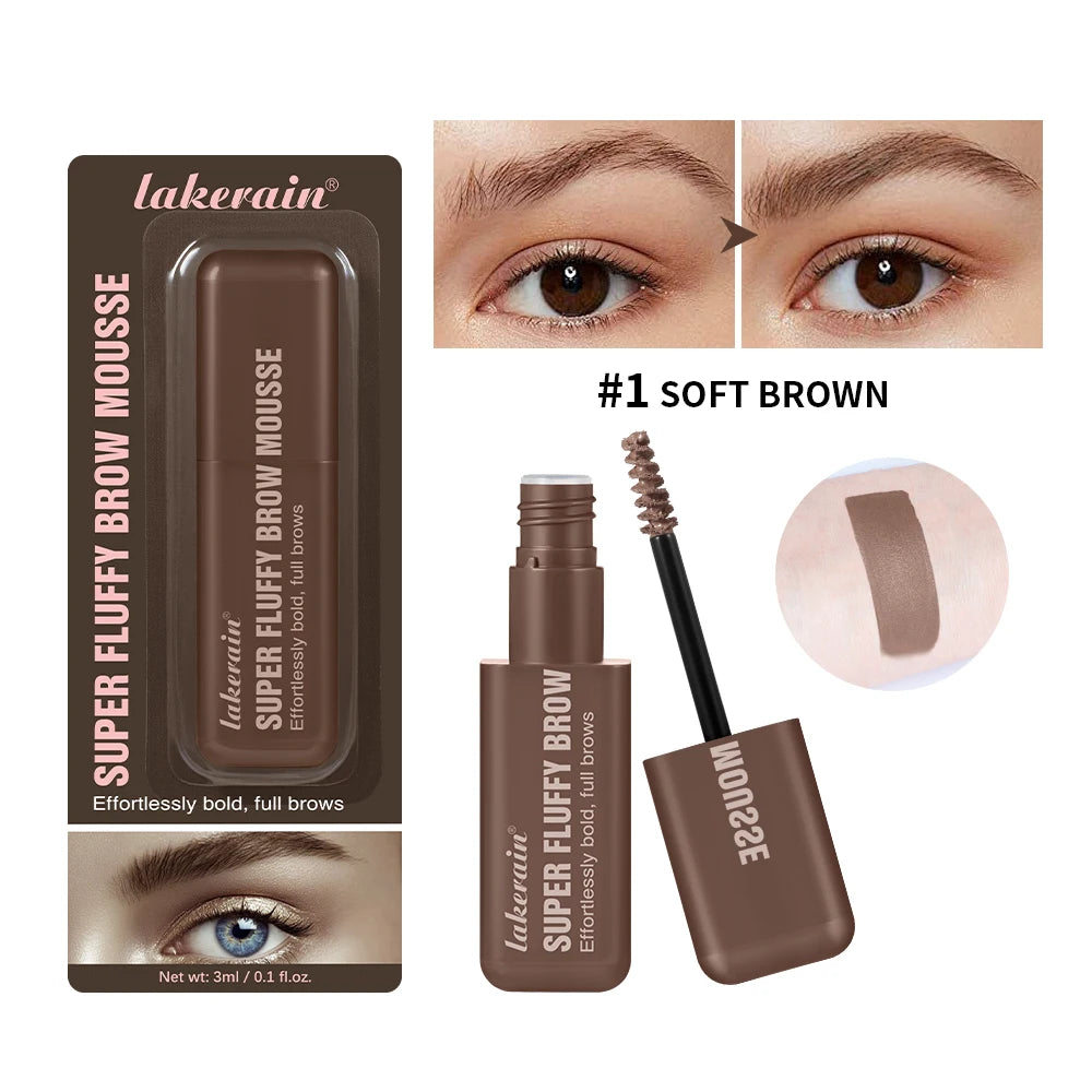 Waterproof Eyebrow Mousse Superfluff Volumizing Brow Thick Fluffy Brows Soft Long-lasting Makeup Fluffy Thick Eyebrows Makeup