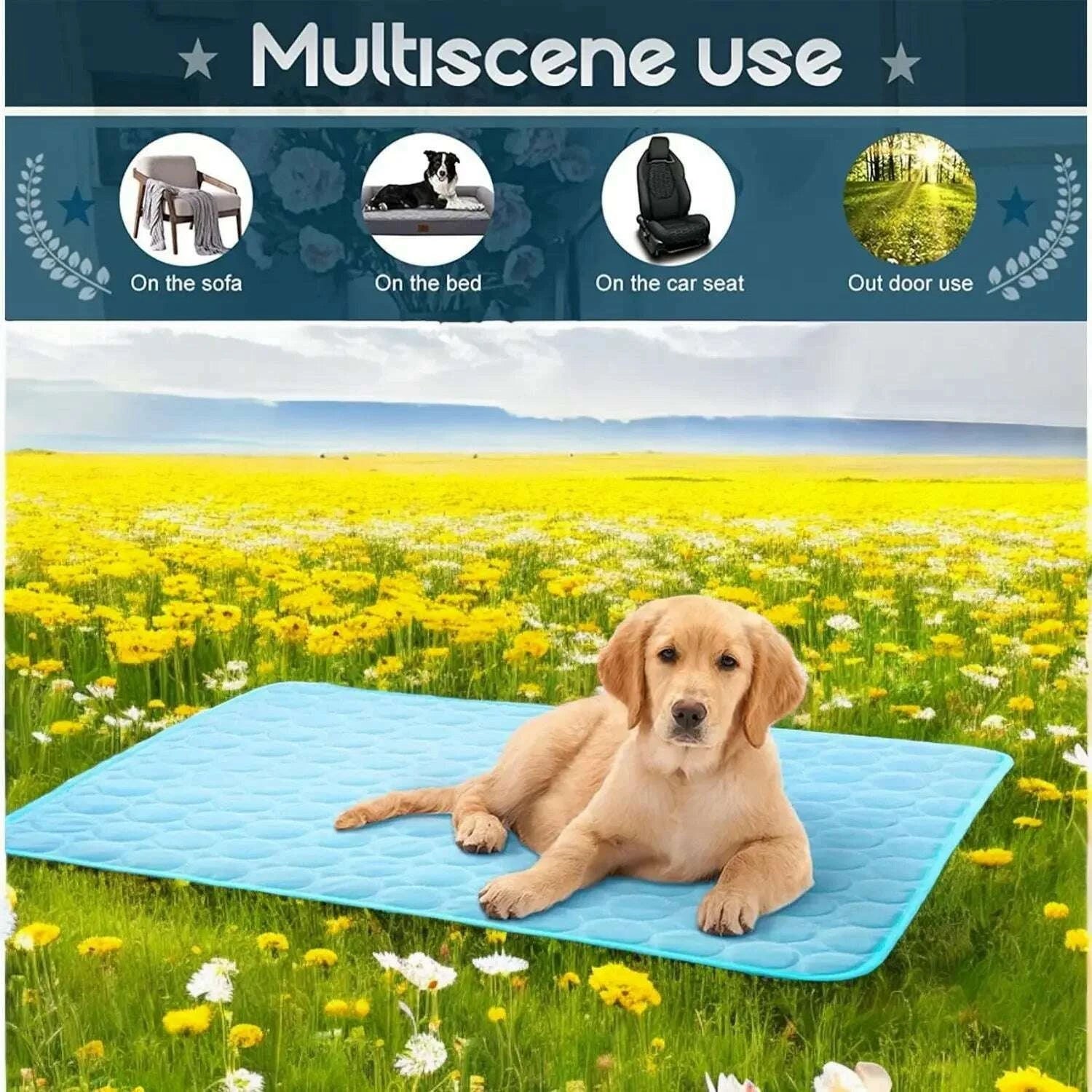 nonor-dog-cooling-mat-summer-pet-bed-for-dogs-cats-kennel-pad-breathable-pet-self-cooling-blanket-dog-car-seat-bedkimlud-womens-fashion-34603240