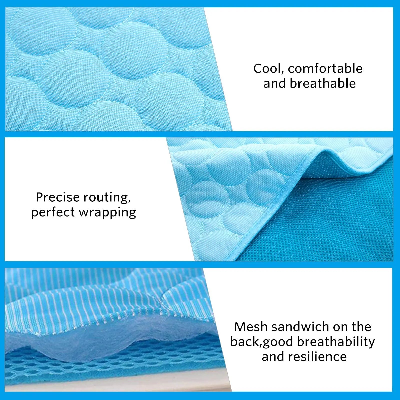 Dog Cooling Mat Summer Pad for Dogs Cat Blanket Breathable dog Bed Kennel Puppy Sleeping Sofa Cushion Dog Accessories