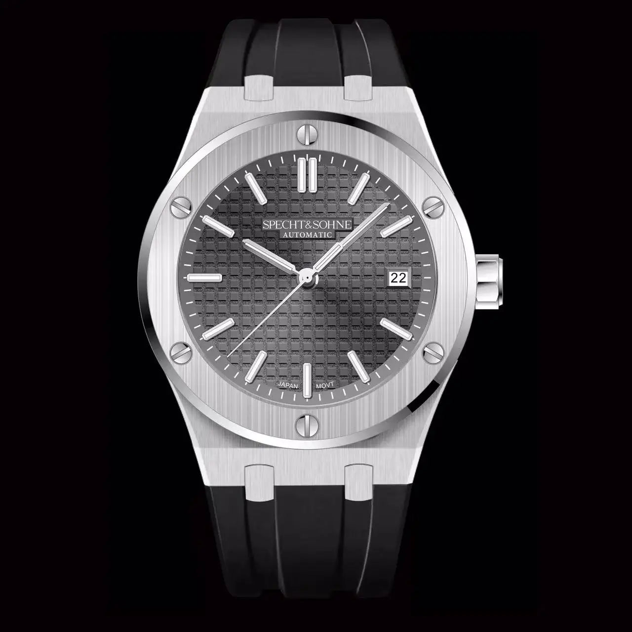 Specht&Sohne New 40MM Mechanical Watch For Men Grey Color Sports Wristwatch Japan Miyota 8215 Automatic Watch 50M Waterproof