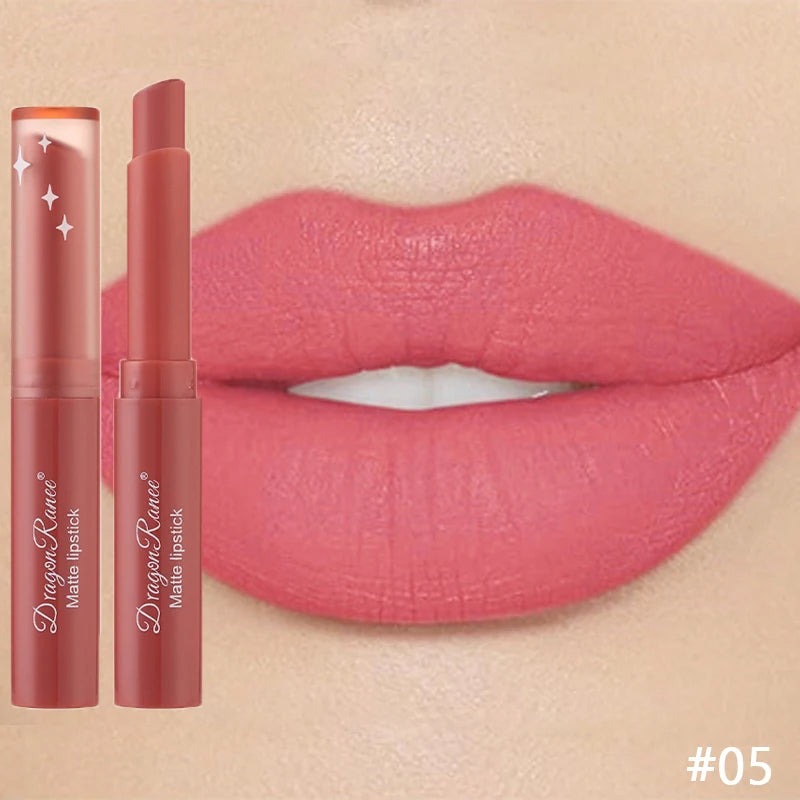 Matte Lipstick Waterproof Long-Lasting Velvet Finish Hydrating Formula — Nude Pink | KIMLUD