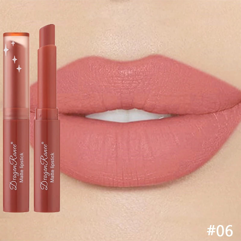 Matte Lipstick Waterproof Long-Lasting Velvet Finish Hydrating Formula — Nude Pink | KIMLUD