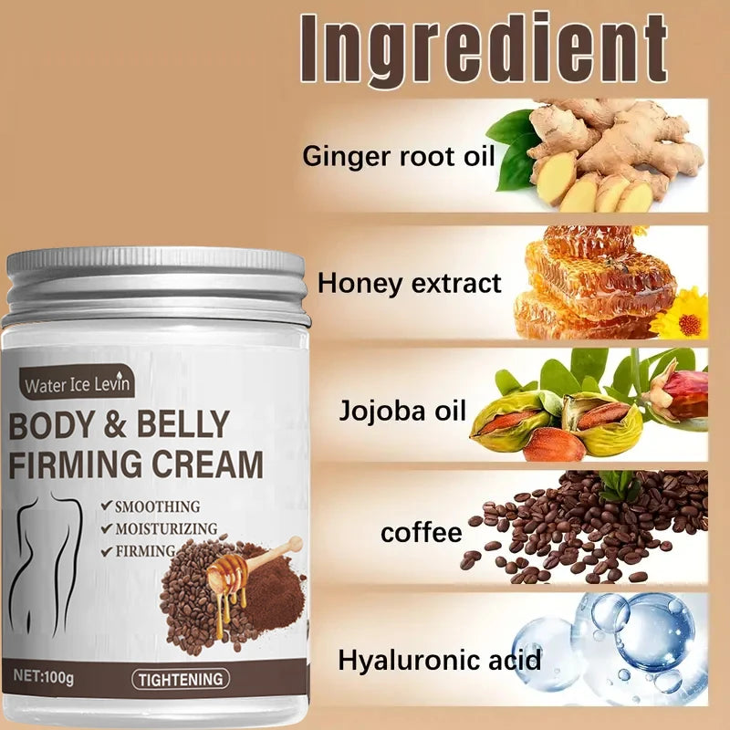 Caffeine-Infused Firming Cream For Abdomen And Thighs — Ivory | KIMLUD