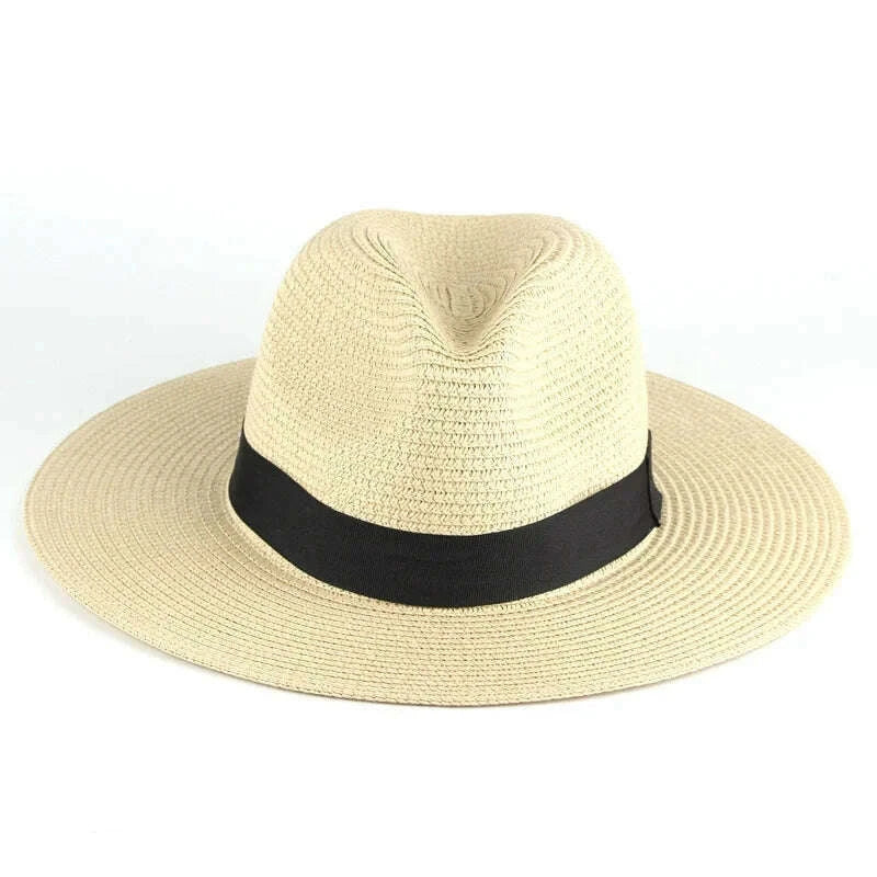 fashion-men-straw-hat-for-women-summer-trendy-beach-sun-hats-solid-color-fedoras-ribbon-casual-cowboy-jazz-cap-gangster-cap-malekimlud-womens-fashion-34601406