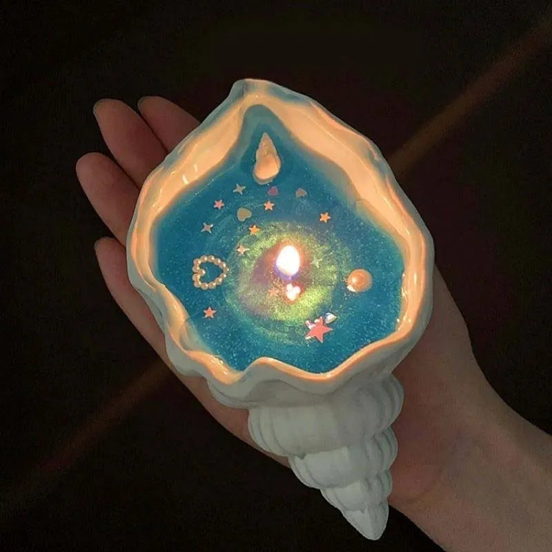 KIMLUD, Sea Shell Aromatherapy Candle Creative Starfish Shell Scented Candle Sea Shell Candle Handmade Sea Shell Whirlpool Candles, KIMLUD Womens Clothes